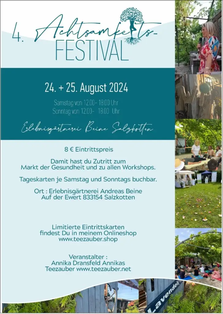 Achtsamkeit Festival von Zellgesund.de und Teezauber.net