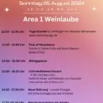 Programm Tag 2 Area 1 - Achtsamkeitsfestival 2024